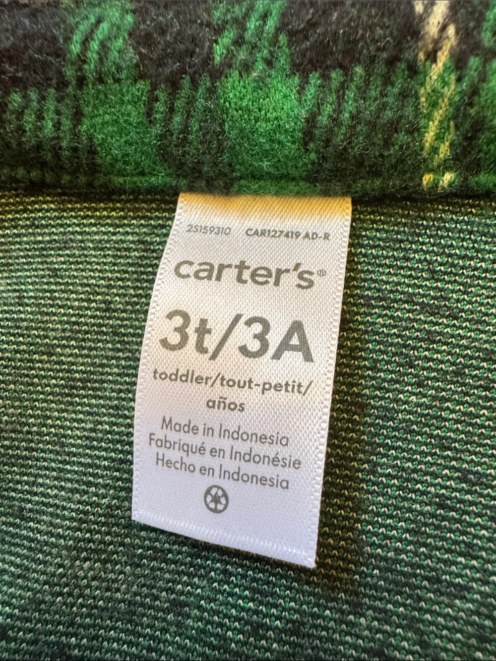 Carter's Green & Black Plaid Snap-Front Shirt